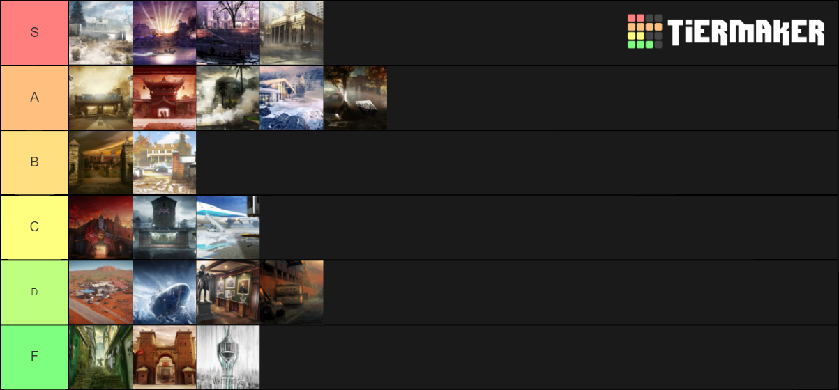 Maps Tier List (Community Rankings) - TierMaker