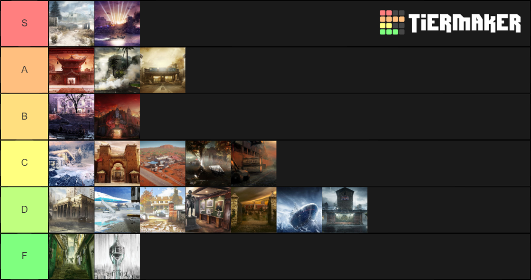 Maps Tier List (Community Rankings) - TierMaker
