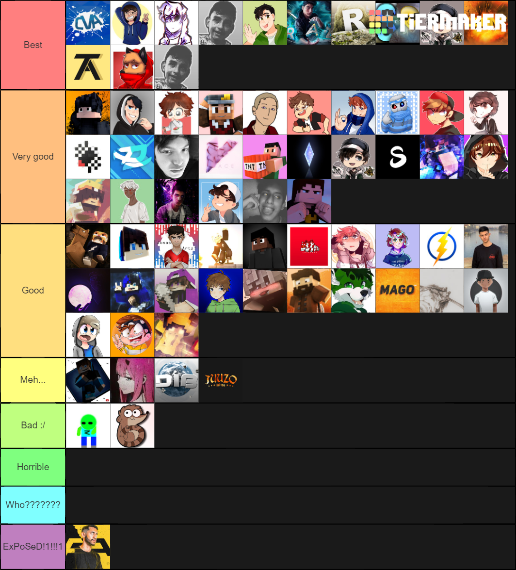 MC Intro Makers Tier List (Community Rankings) - TierMaker