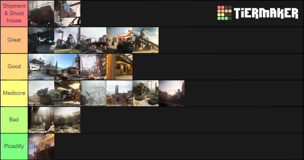 Modern warfare (2019) maps Tier List (Community Rankings) - TierMaker