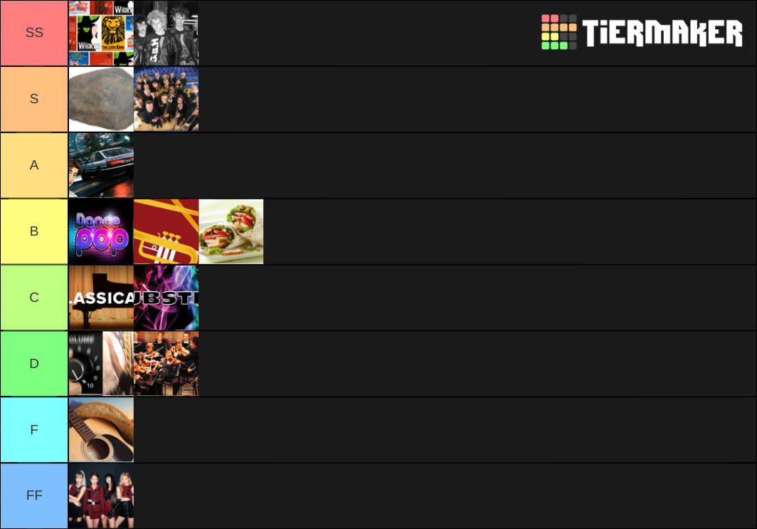 Music Genres Tier List (Community Rankings) - TierMaker