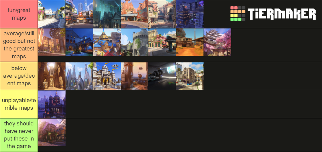 overwatch map rankings Tier List (Community Rankings) - TierMaker