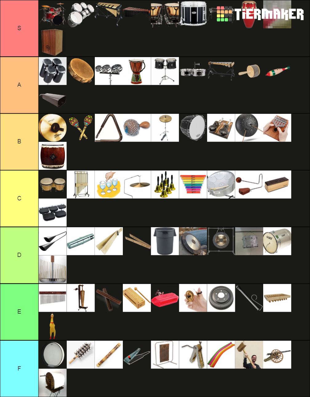 Percussion Instruments Emc Tier List Community Rankings Tiermaker Percussion Instruments Emc Tier List Community Rankings Tiermaker