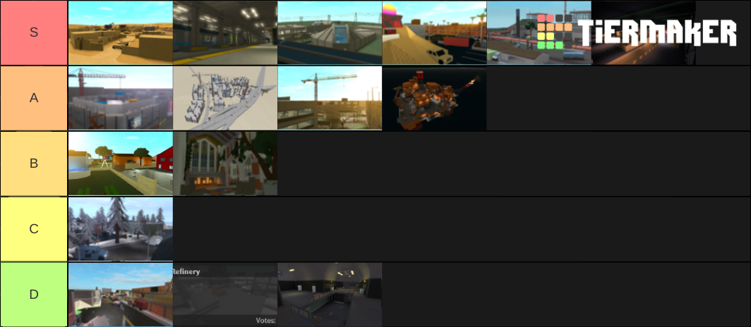 Phantom Forces Maps 2019 Tier List (Community Rankings) - TierMaker