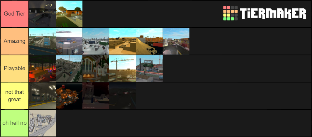 Phantom Forces Maps Tier List (Community Rankings) - TierMaker