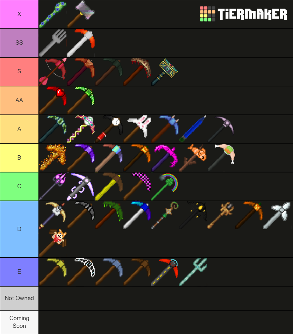 pickcrafter-pickaxes-tier-list-community-rankings-tiermaker