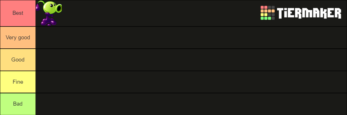 Plants Vs Zombies 2 Peashooter Ranking Tier List Community Rankings Tiermaker 1350