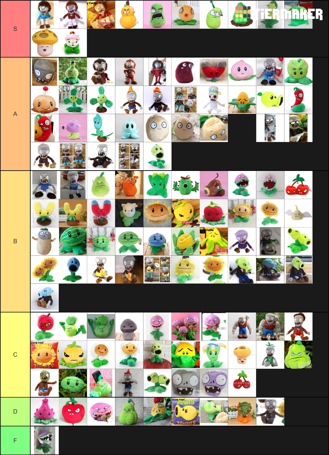 Plants vs. Zombies Linxin Plushes Tier List (Community Rankings ...