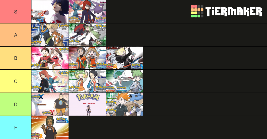 Pokemon Rival themes Tier List (Community Rankings) - TierMaker