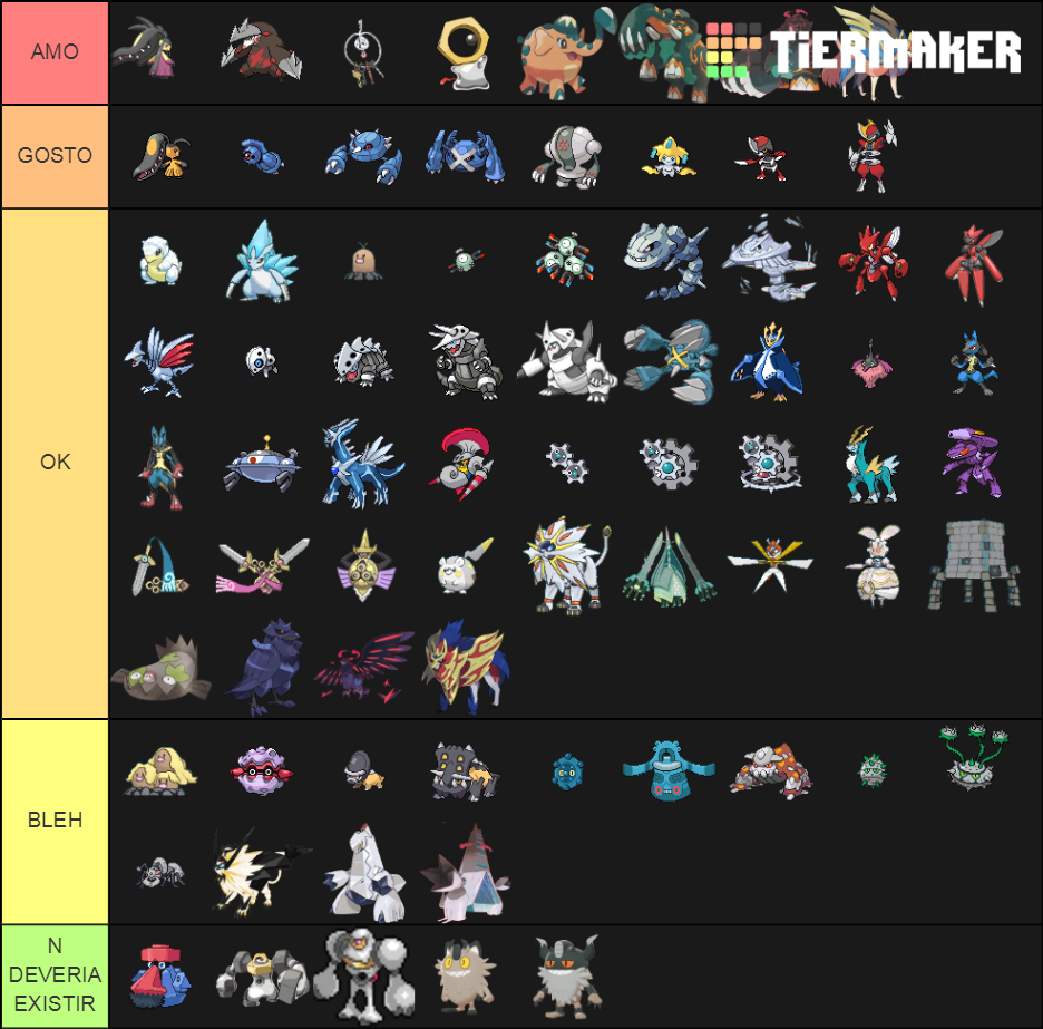 Pokemon Steel Types Tier List Community Rankings Tiermaker Sexiezpix Web Porn