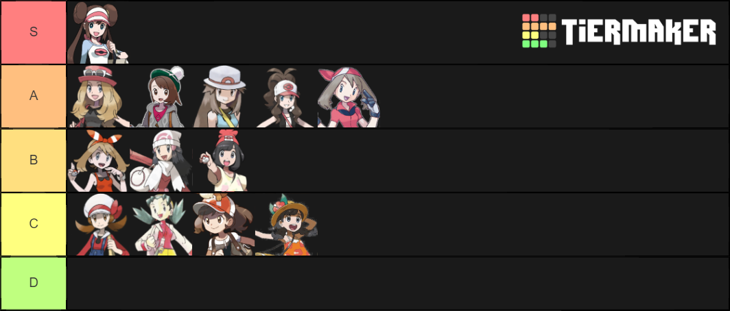 Pokemon Trainers Girls Tier List (Community Rankings) - TierMaker