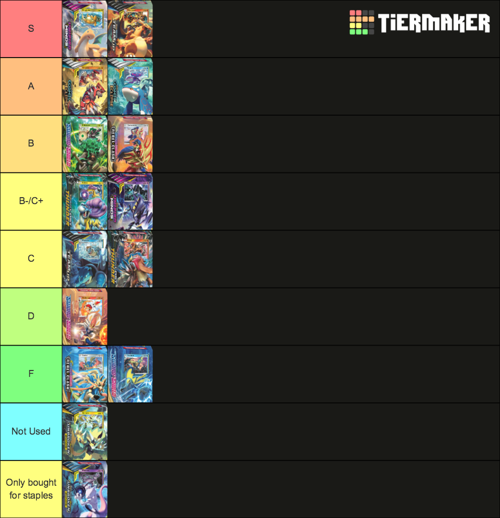 PTCGO Theme Decks Tier List Rankings) TierMaker