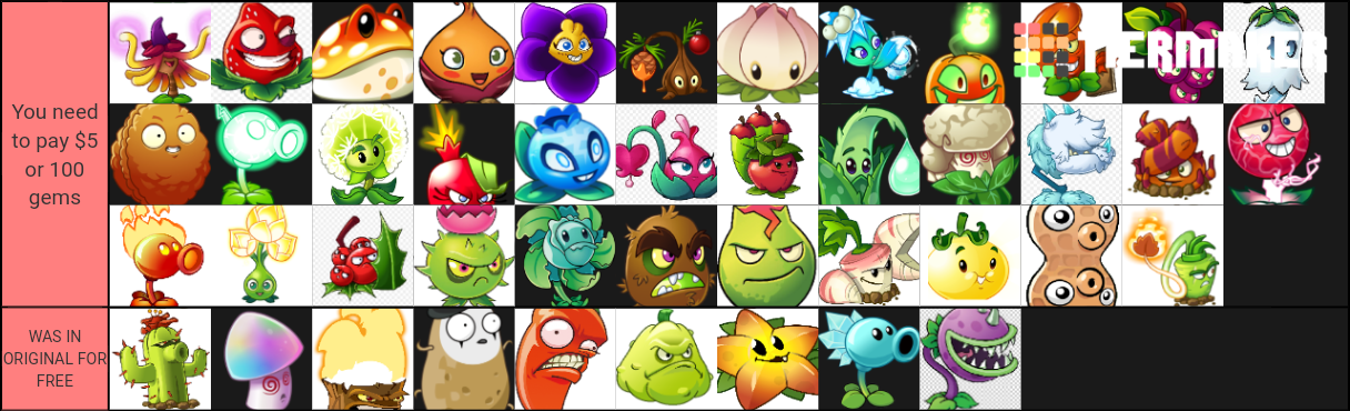 pvz 2 premium plants