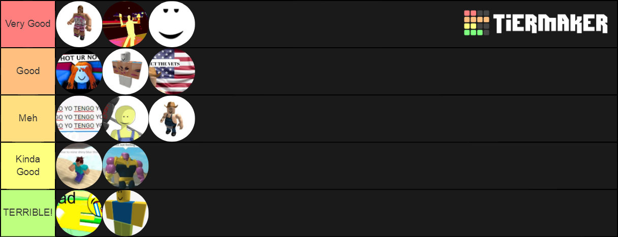 Roblox Meme Tier List Community Rankings Tiermaker Vr – vrogue.co