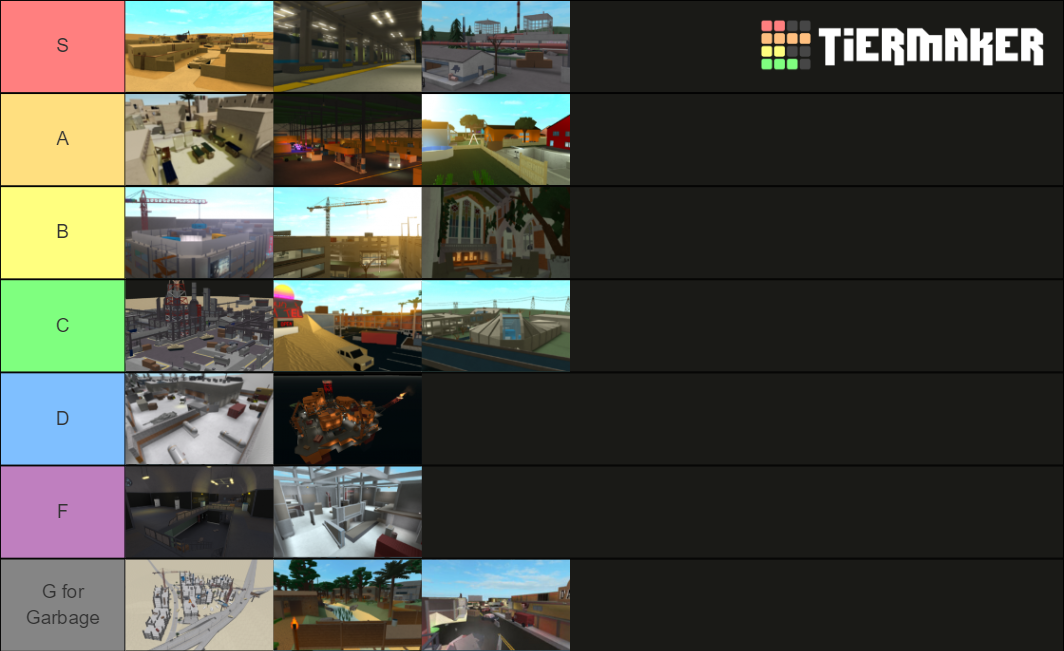 ROBLOX Phantom Forces Maps Tier List (Community Rankings) - TierMaker