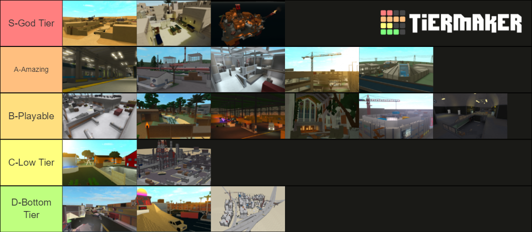 Roblox Phantom Forces Maps Tier List (community Rankings) - Tiermaker