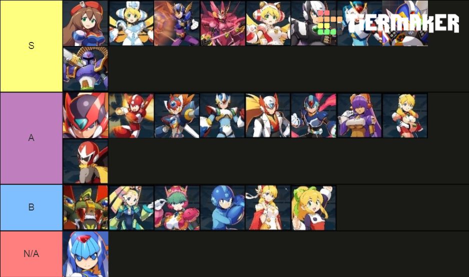 Rockman X Dive Tier List Rankings) TierMaker