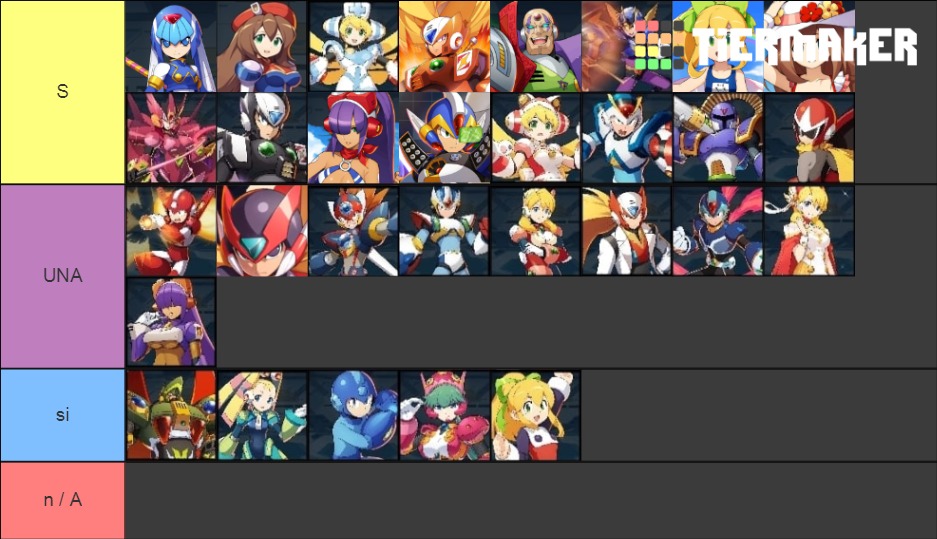 Rockman X Dive Tier List Rankings) TierMaker