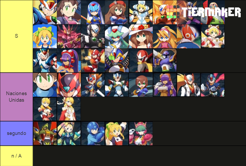 Rockman X Dive Tier List Rankings) TierMaker
