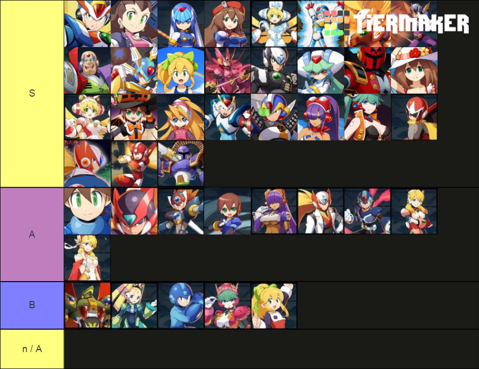 Rockman X Dive Tier List Rankings) TierMaker