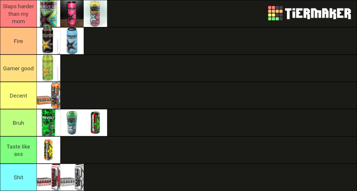 Rockstar energy flavors Tier List (Community Rankings) - TierMaker