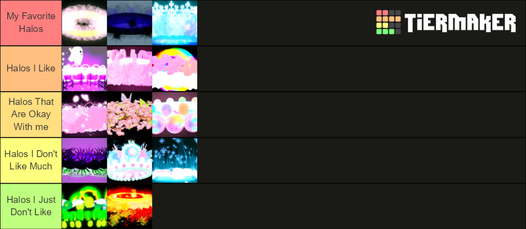 Royale High Halo Tier List (Community Rankings) - TierMaker