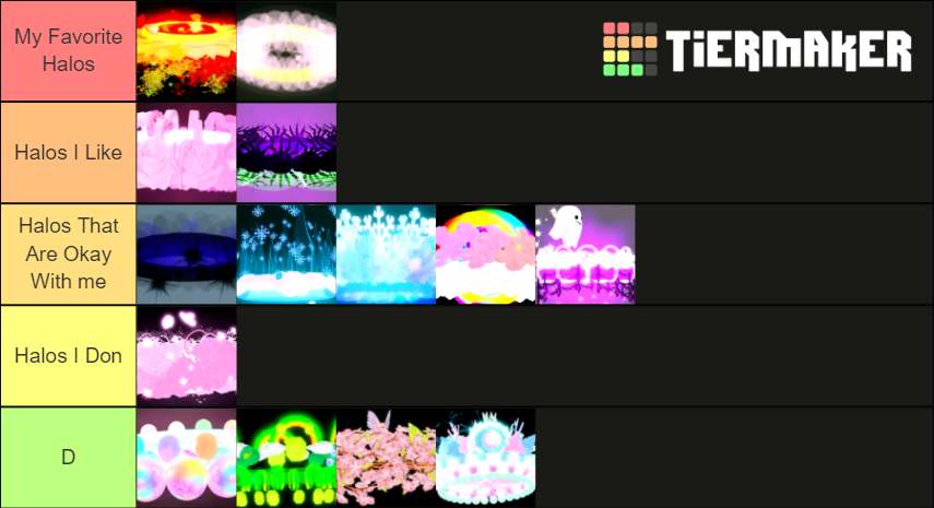 Royale High Halo Tier List (Community Rankings) - TierMaker