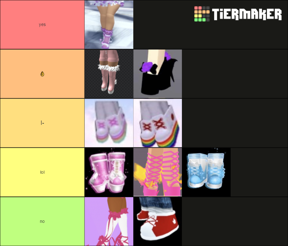 Royale high shoes heels and boots Tier List (Community Rankings ...