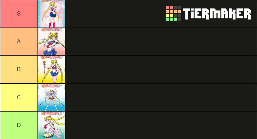 Sailor Moon Seasons Tier List (Community Rankings) - TierMaker