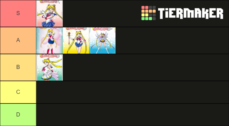 Sailor Moon Seasons Tier List (Community Rankings) - TierMaker