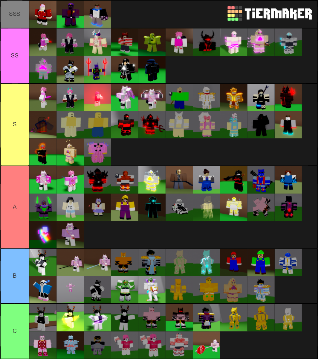 Sakura Stand : Tier Value Tier List (Community Rankings) - TierMaker