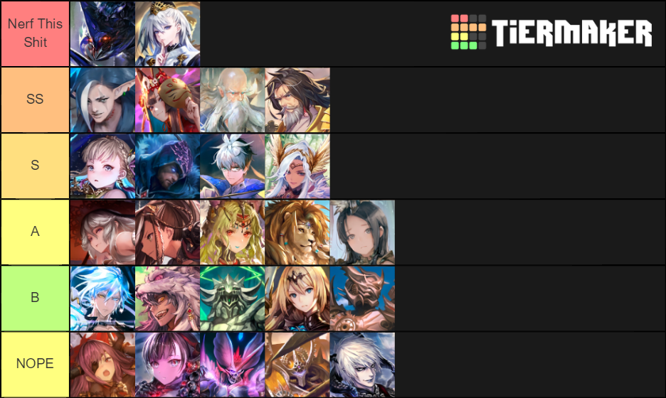 Shadowverse (Rotatiton) Ultimate Colosseum Tier List