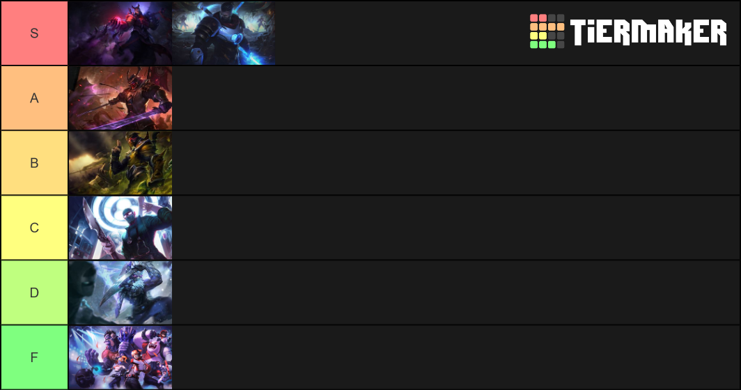 Shen Skins Tier List (Community Rankings) - TierMaker