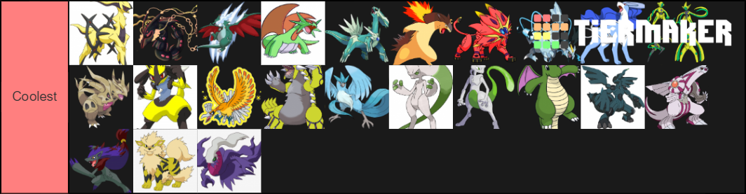 Shiny Legendary Pokemon Tier List (Community Rankings) - TierMaker