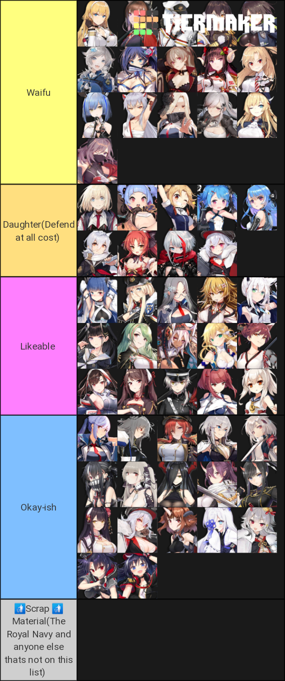 Shipfu Azur lane Tier List Rankings) TierMaker