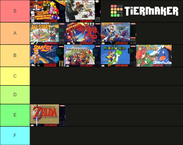 SNES Games Tier List Community Rankings TierMaker snes-games-tier-list-community-rankings-tiermaker