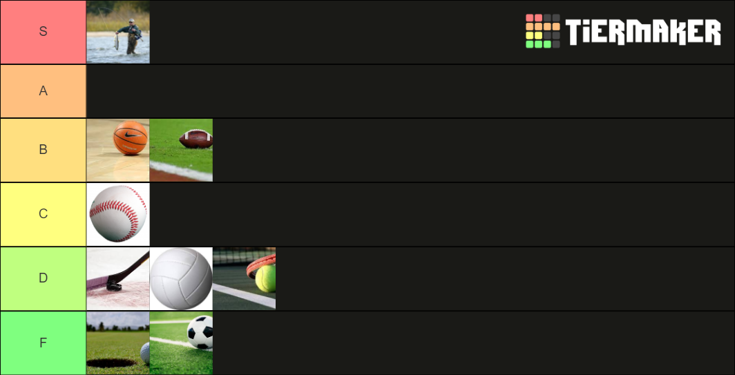 Sport Tier List Rankings) TierMaker