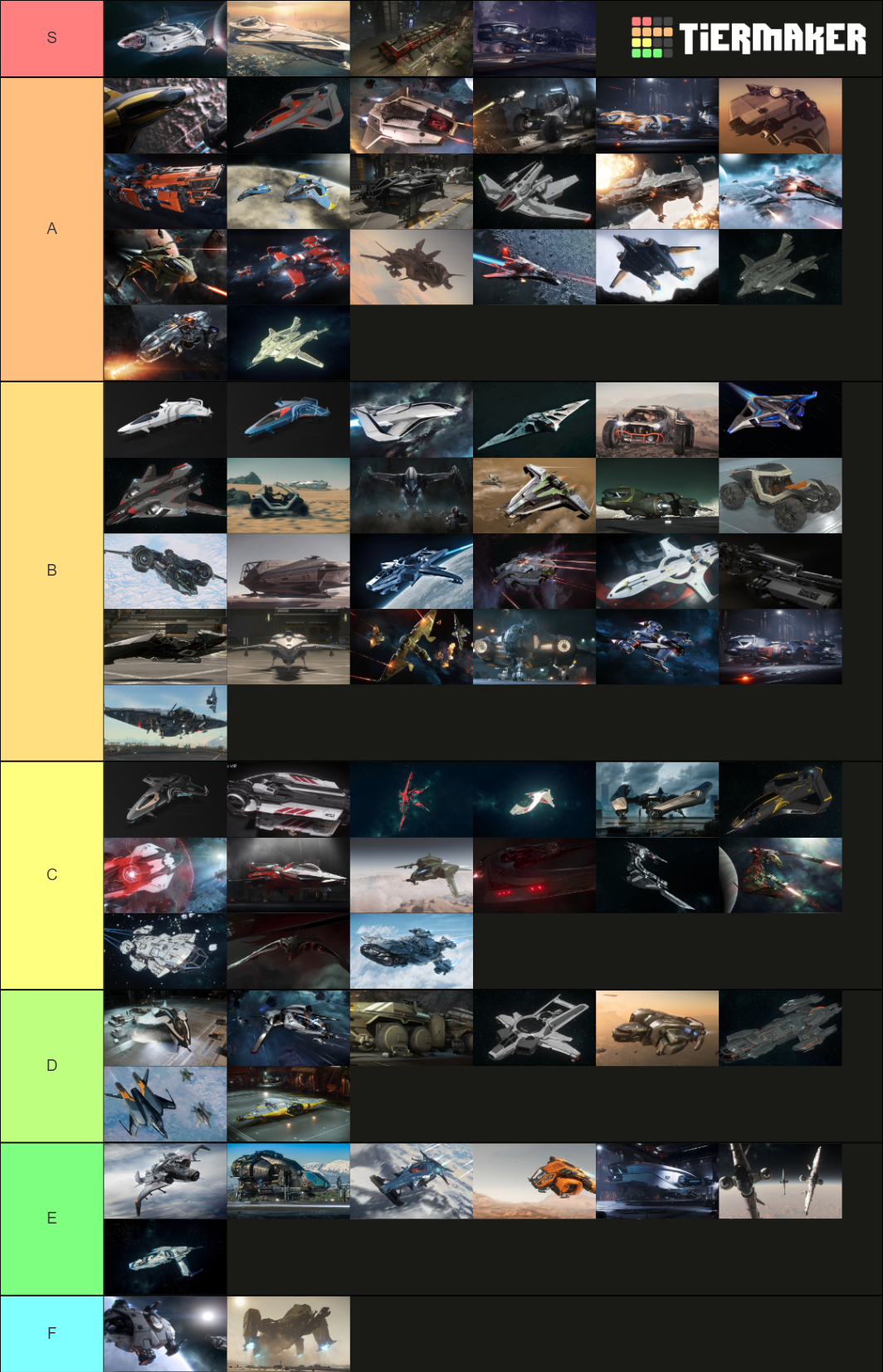 Star Citizen Ships Tier List (Community Rankings) - TierMaker