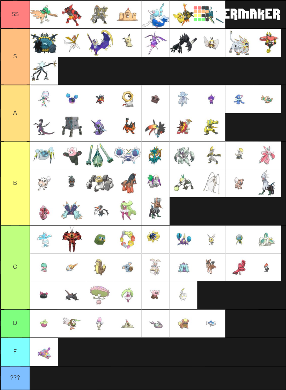 sun-moon-pokemon-tier-list-community-rankings-tiermaker