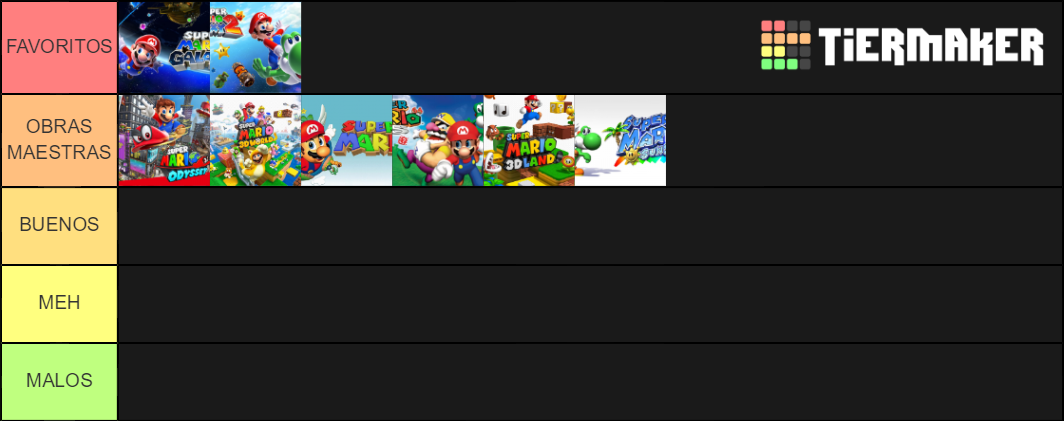 Super Mario 3D Games TOP Tier List (Community Rankings) - TierMaker