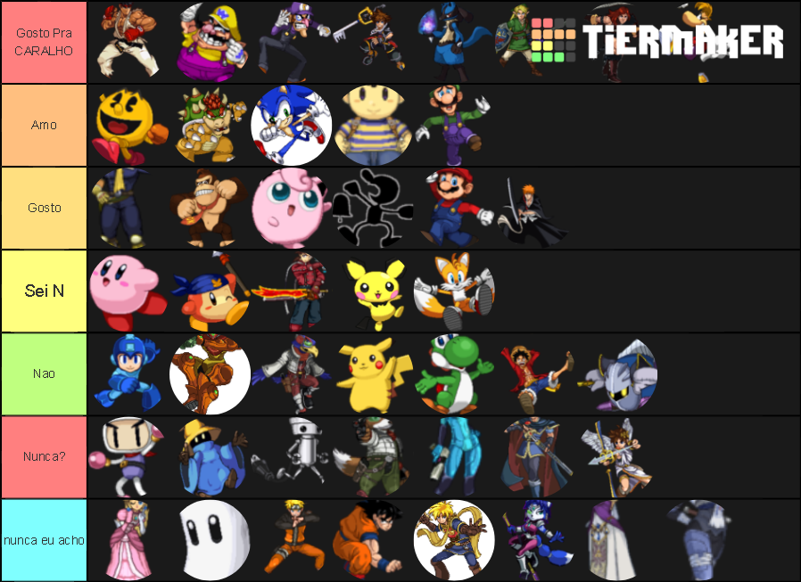 Super Smash Flash 2 Personagens Que Gosto Tier List (Community Rankings ...