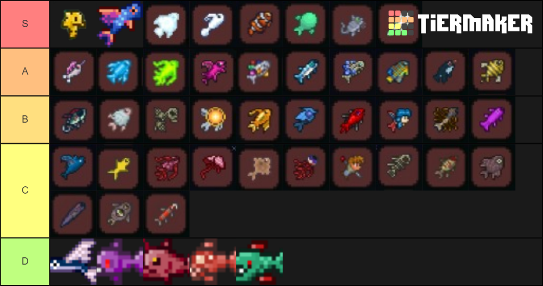 Terraria Fish Tier List (Community Rankings) - TierMaker