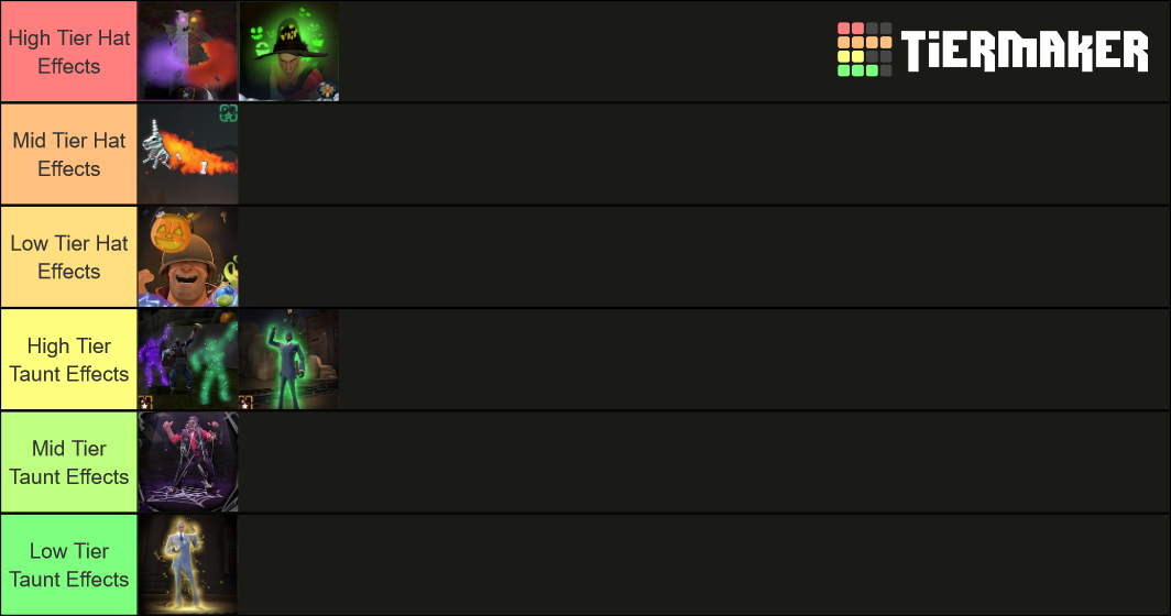 TF2 Scream Fortress 12 Unusual Tier List Rankings) TierMaker