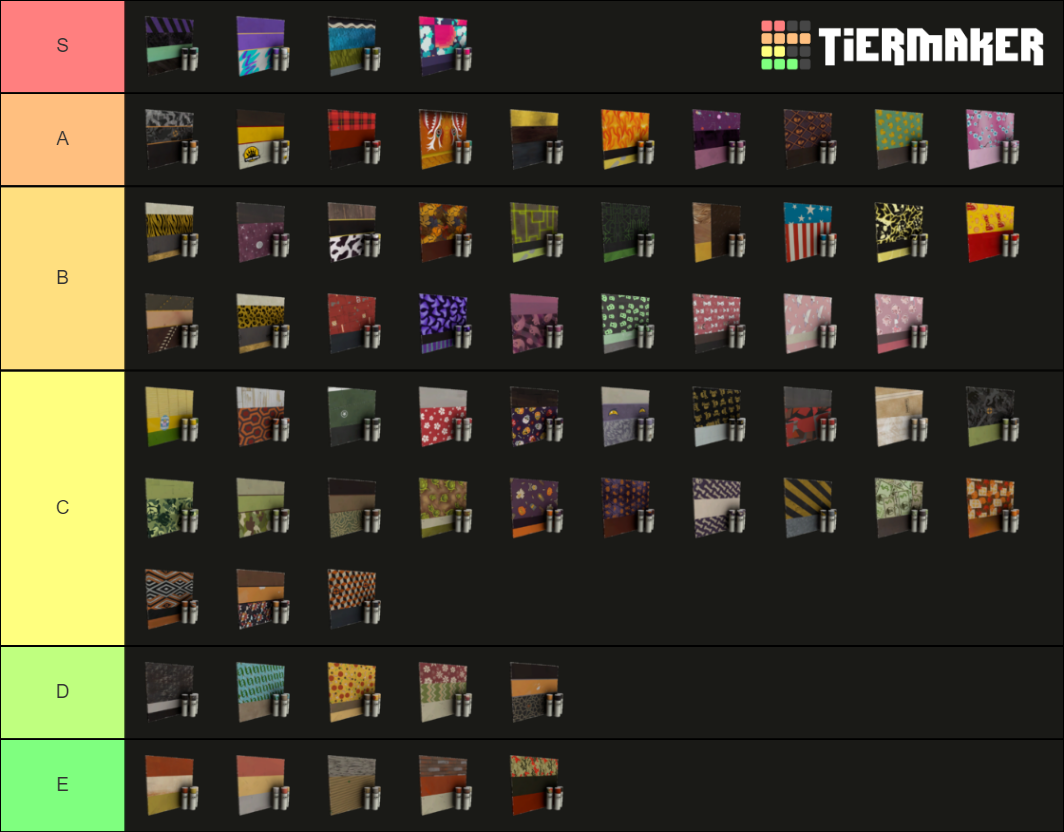 TF2 War Paints 2019 Tier List Community Rankings TierMaker   Tf2 War Paints 2019 156175 1598335083 