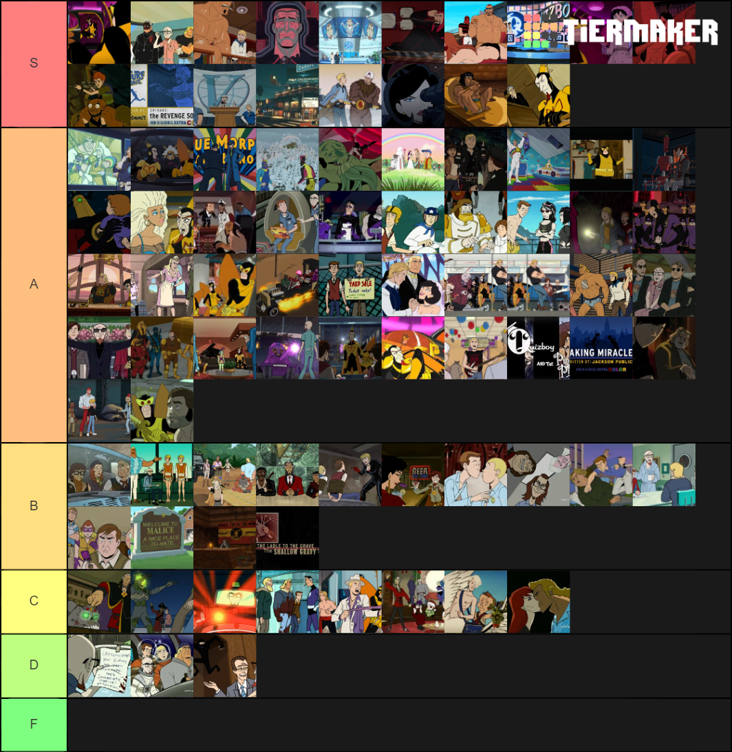 The Venture Bros Episodes Tier List Rankings) TierMaker