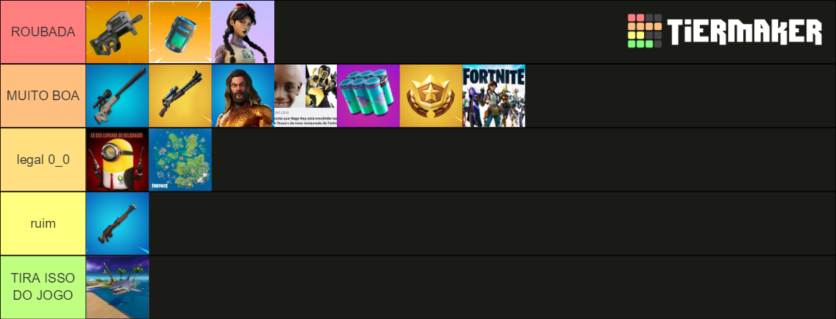 TIER LIST FORTNITE NEW ITEMS SEASON 3 Tier List (Community Rankings