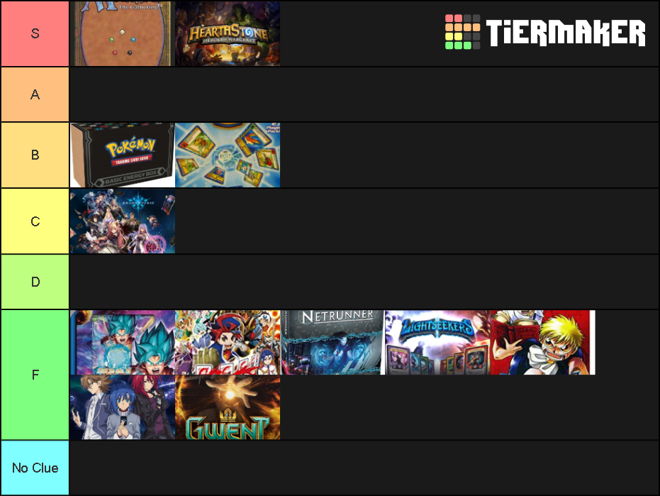 Trading Card Game Tier List Rankings) TierMaker