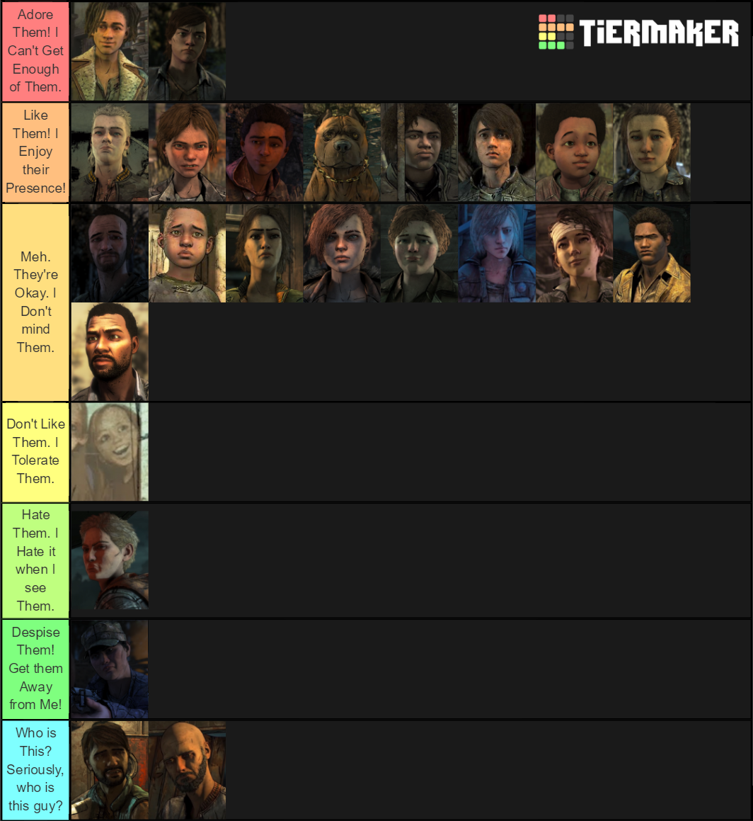 TWDG Season 4 Character TierList Tier List (Community Rankings) - TierMaker