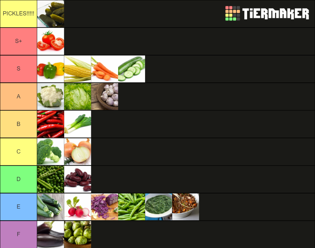Vegetables By Taste Tier List Community Rankings Tiermaker