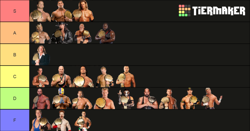 Wwe World Heavyweight Champions Big Gold Belt Tier List Community Rankings Tiermaker